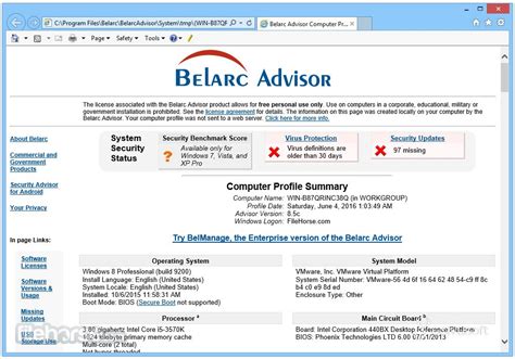 belarc smart card burner|belarc advisor html.